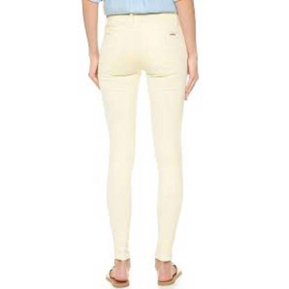 NEW HUDSON nico mellow mid rise super skinny stretch skinny jeans in light yello - Picture 3 of 3